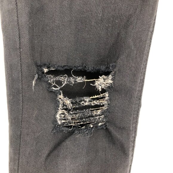 Topshop Black Distressed Knee Moto Jamie Skinny Jeans size 26 - Picture 7 of 16